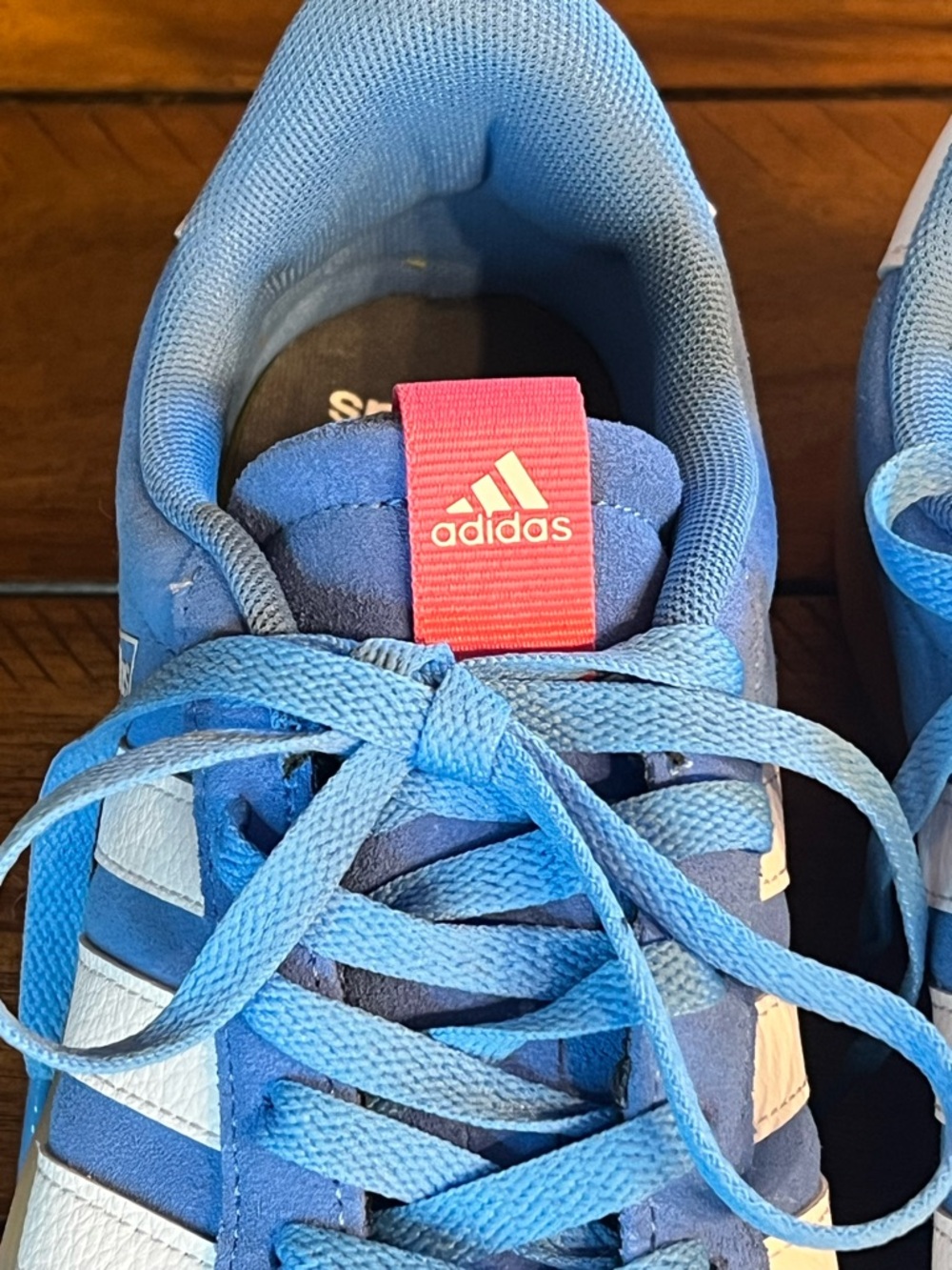 Adidas VL Court 3.0 Sneakers Blue Pink Gum Sole Women’s 9.5 ID9074 - Picture 5 of 8